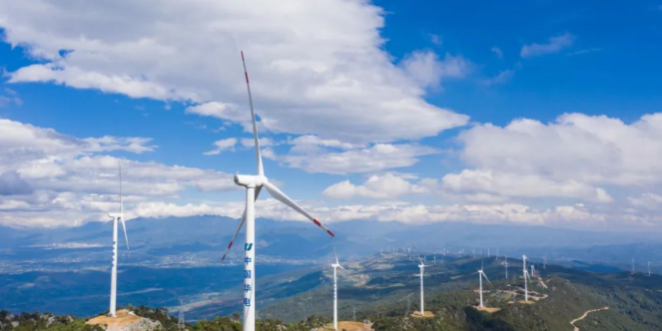娘山 中国凉山风电基地白乌项目创纪录